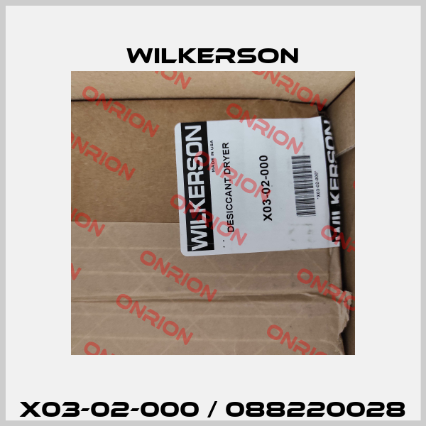 X03-02-000 / 088220028 Wilkerson