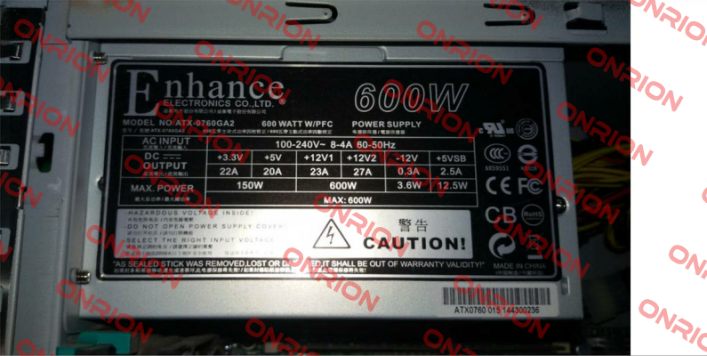 ATX0760GA2-01YGF Enhance Electronics