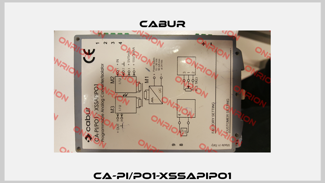 CA-PI/PO1-XSSAPIPO1 Cabur