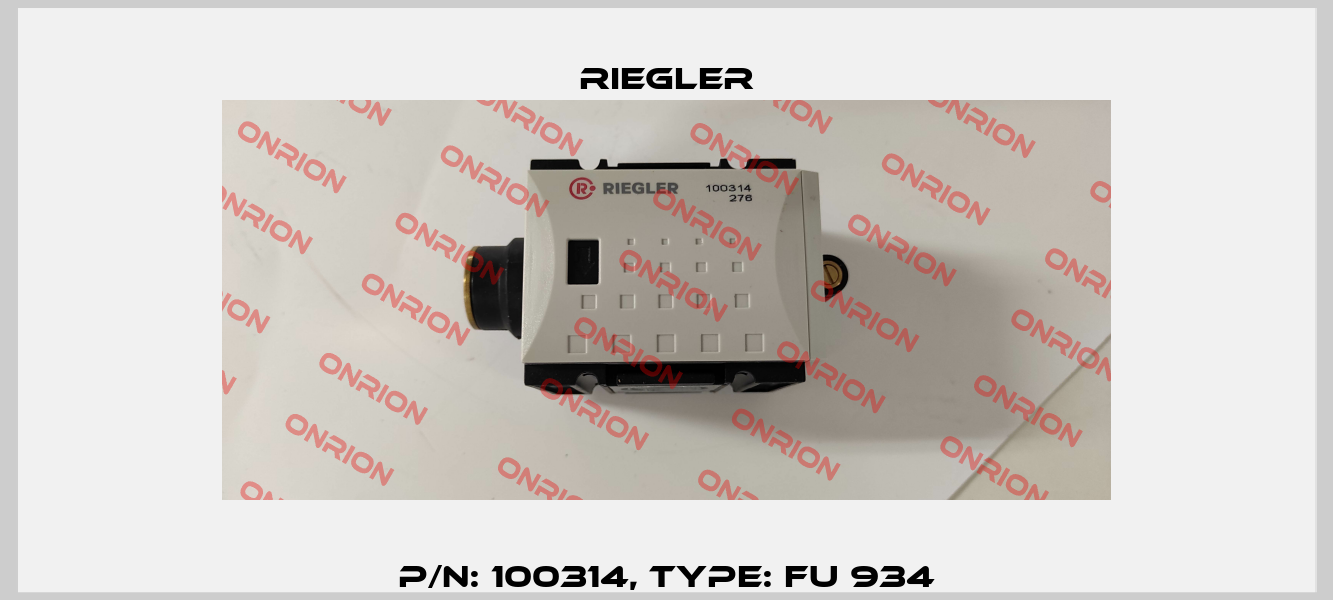 p/n: 100314, Type: FU 934 Riegler