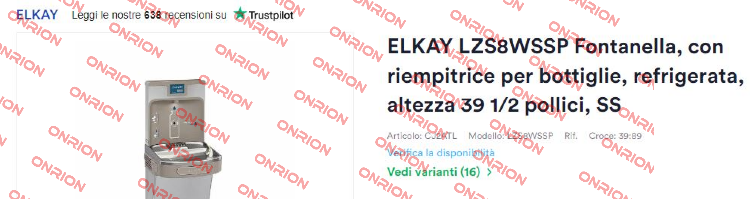 EL-LZS8WSSP Elkay