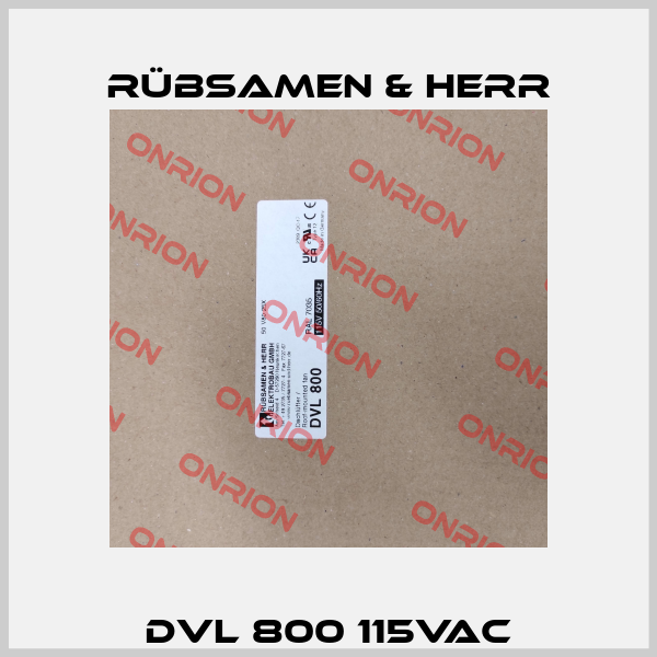 DVL 800 115VAC Rübsamen & Herr